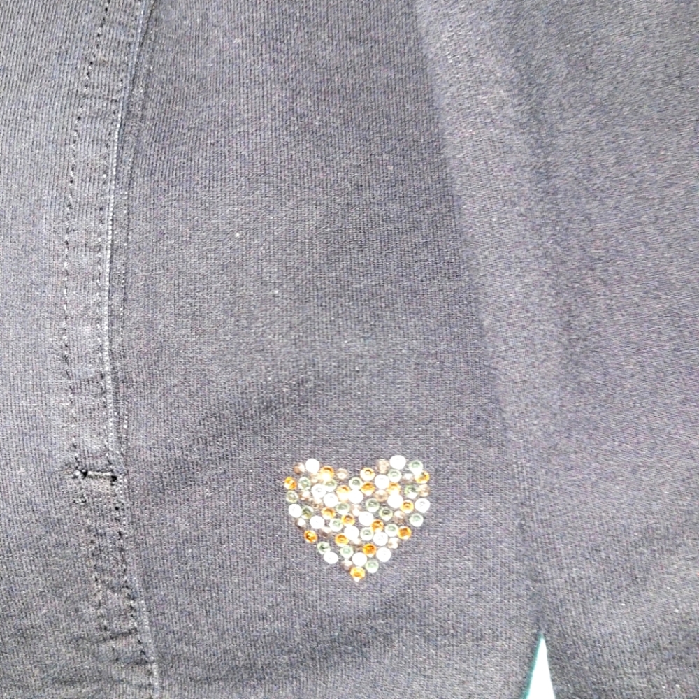 Quacker factory black knit studded jacket picutres are not doing justice!!